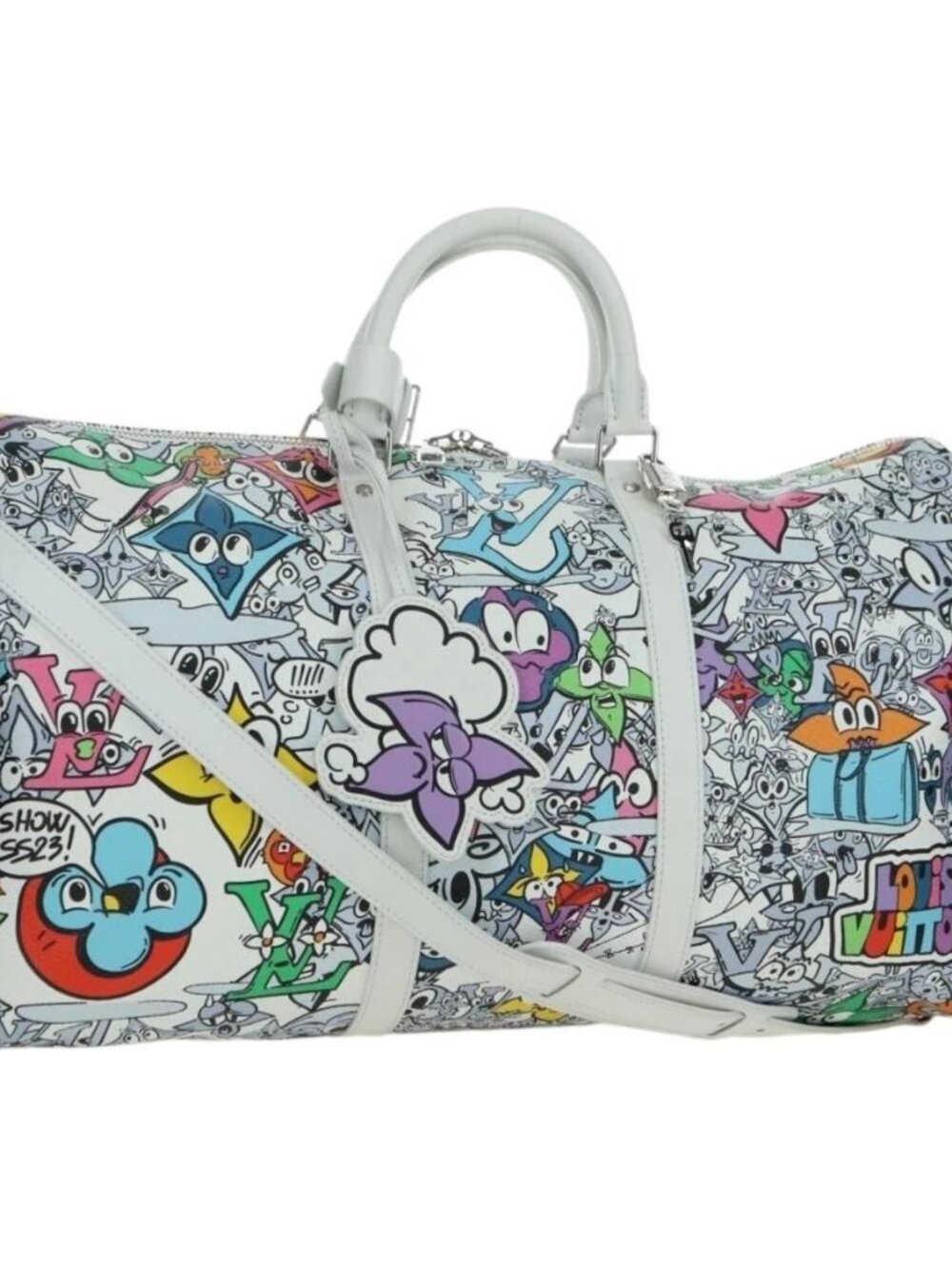 LOUIS VUITTON Monogram Comics Keepall Bandouliere 50 Bag M21863 Auth 177344SAM
